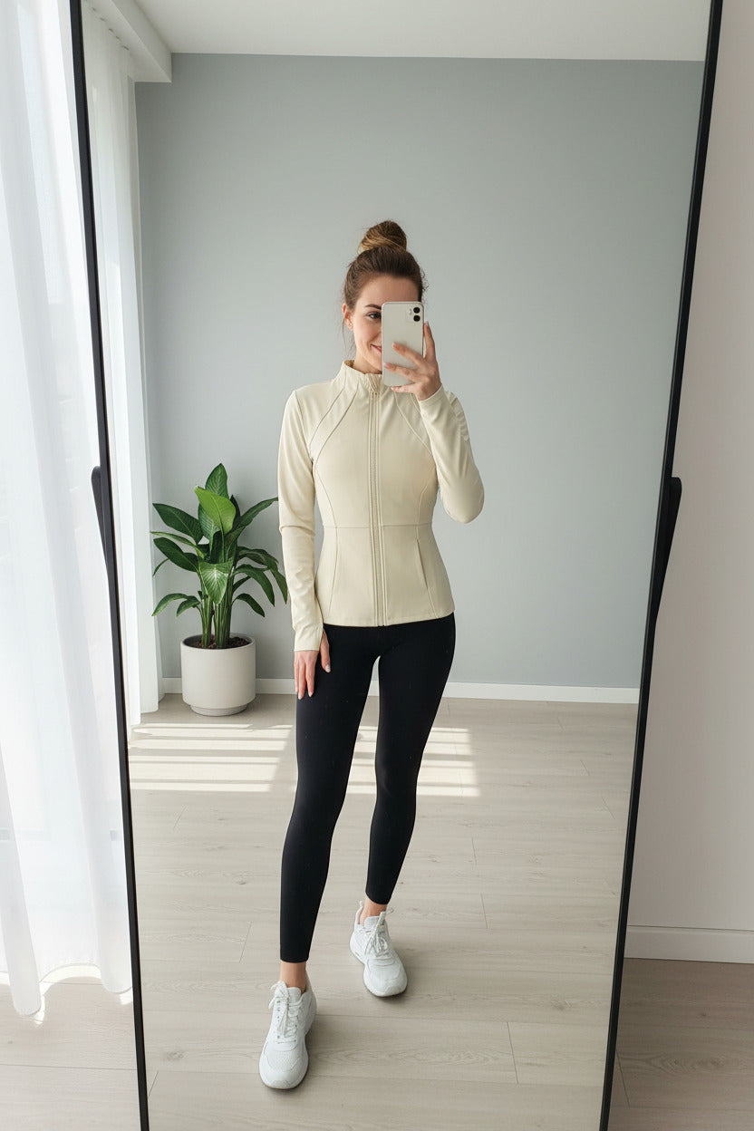 Yoga Clothes Windbreaker Sportswear Woman Running Long Sleeve Sweatshirt Sports Jackets Top Women Workout Tops Activewear