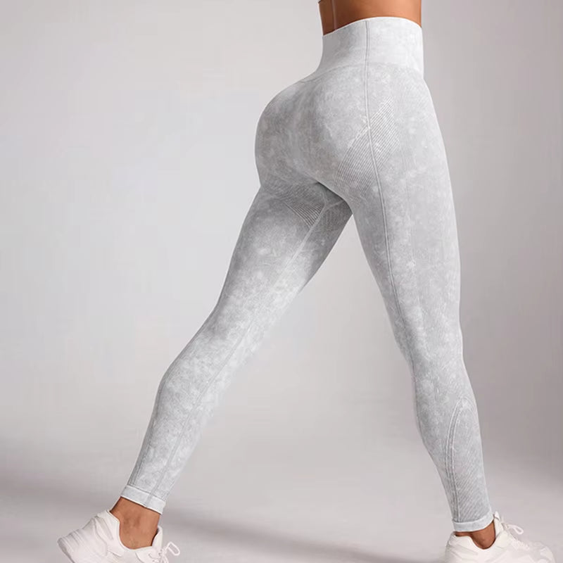 Nylon Sanding Yoga Leggings Women Seamless Tight Pants High Elastic Sexy Hip Liftting Leggings Workout Running Gym Pants