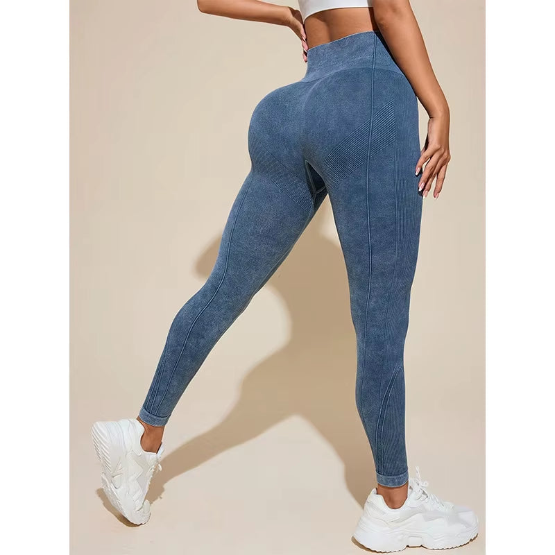 Nylon Sanding Yoga Leggings Women Seamless Tight Pants High Elastic Sexy Hip Liftting Leggings Workout Running Gym Pants