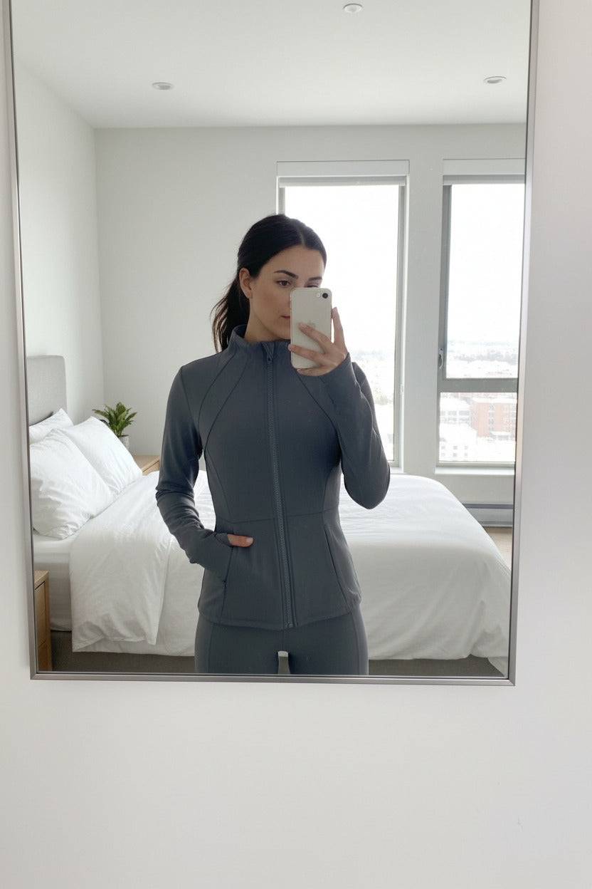 Yoga Clothes Windbreaker Sportswear Woman Running Long Sleeve Sweatshirt Sports Jackets Top Women Workout Tops Activewear