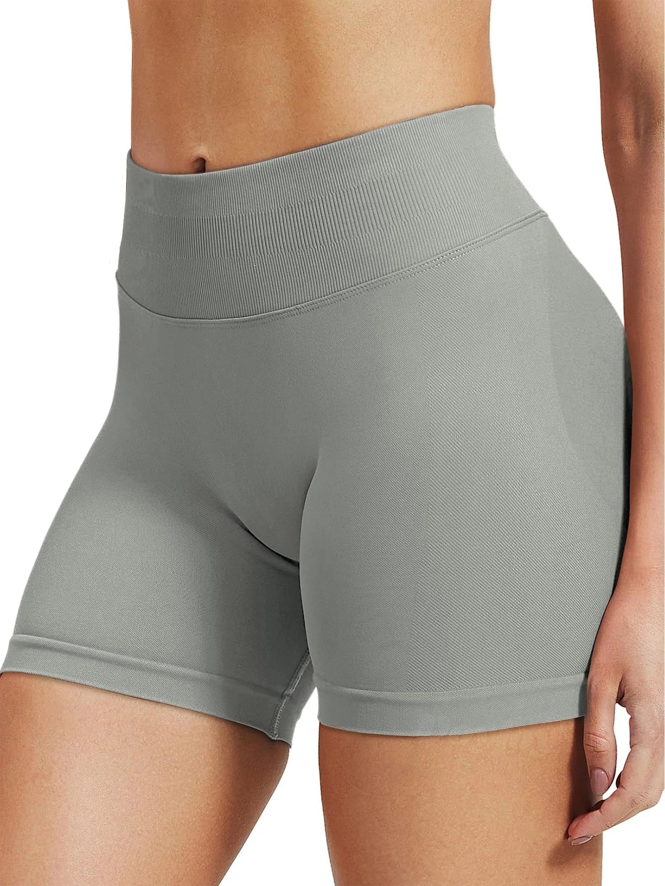 Pilates Knit Shorts Medium Intensity Training High Stretch Peach Hips No Awkward Lines Casual Fitness