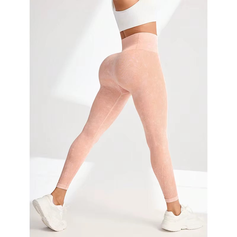 Nylon Sanding Yoga Leggings Women Seamless Tight Pants High Elastic Sexy Hip Liftting Leggings Workout Running Gym Pants