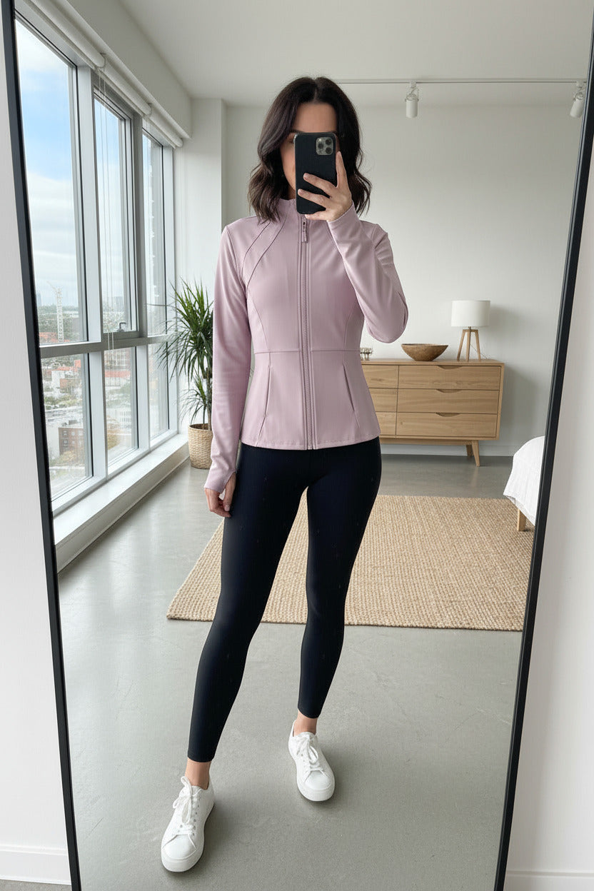 Yoga Clothes Windbreaker Sportswear Woman Running Long Sleeve Sweatshirt Sports Jackets Top Women Workout Tops Activewear