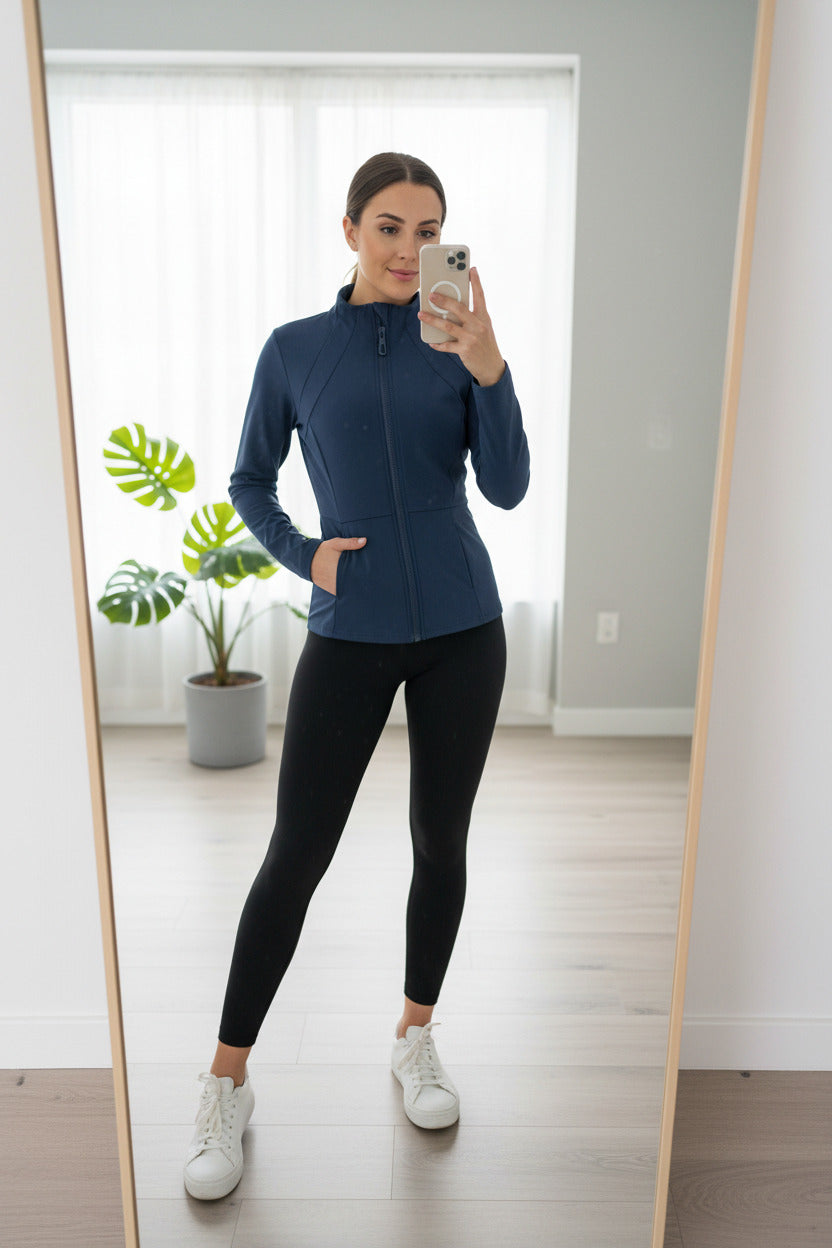 Yoga Clothes Windbreaker Sportswear Woman Running Long Sleeve Sweatshirt Sports Jackets Top Women Workout Tops Activewear