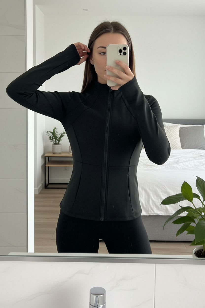 Yoga Clothes Windbreaker Sportswear Woman Running Long Sleeve Sweatshirt Sports Jackets Top Women Workout Tops Activewear